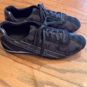 Black coach sneakers
